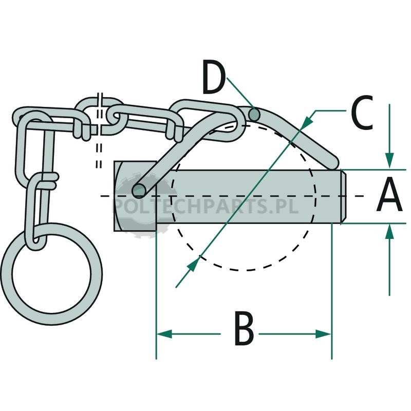 Rurowa zawleczka zatrzaskowa - 20099119 - Sklep rolniczy PoltechParts