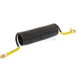 przewod pneum. spiral.M16 czarny poliuretanowy 5m