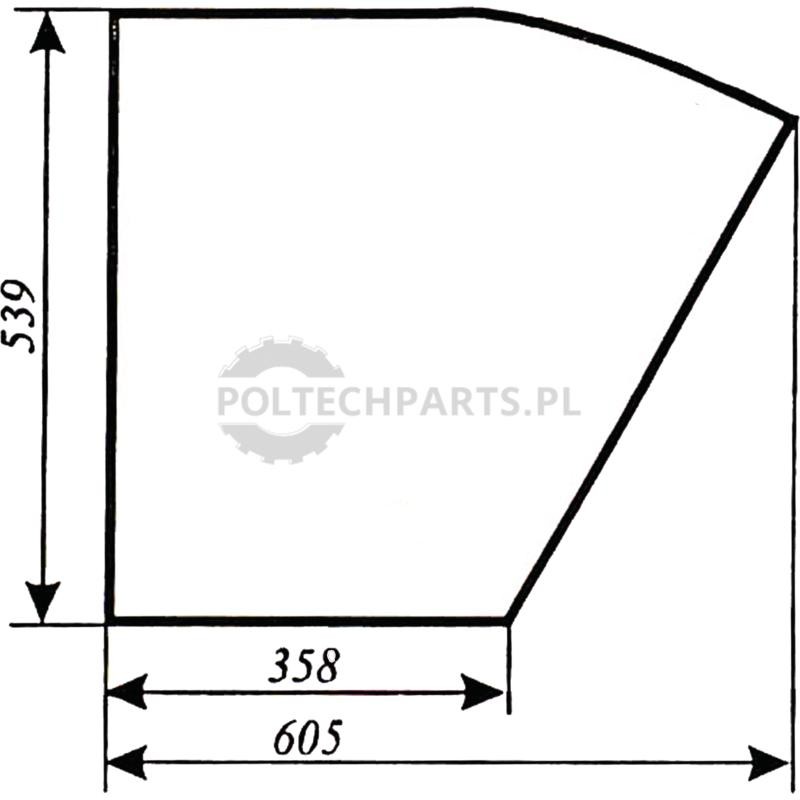 Szyba drzwi | poltechparts.pl