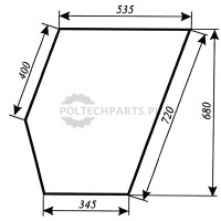 Szyba drzwi dolna | poltechparts.pl