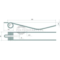 Palec zgrabiarki pokosowej - 525525157 - Sklep rolniczy PoltechParts