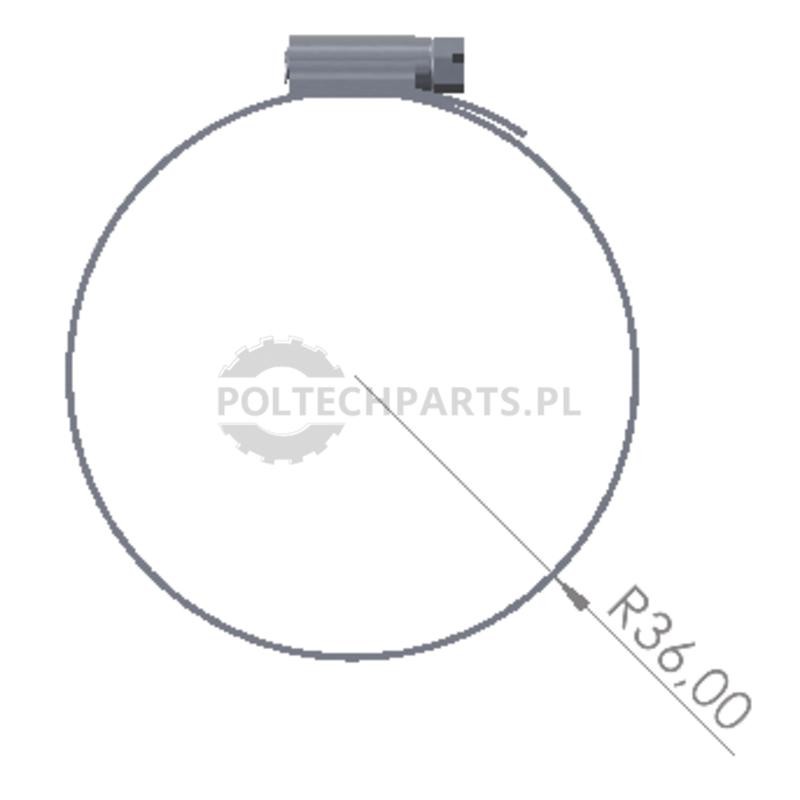 Opaska zaciskowa - 23815AGT0777 - Sklep rolniczy PoltechParts