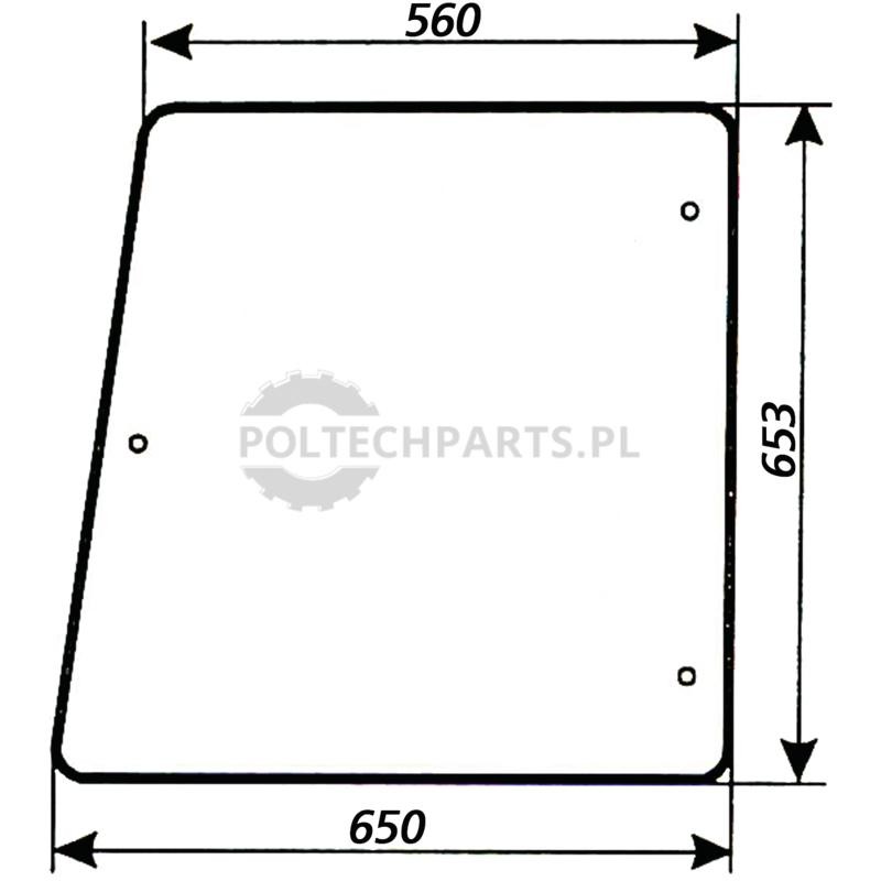 Szyba boczna prawa i lewa | poltechparts.pl