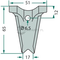 Stalka bagnetu - 525443300112 - Sklep rolniczy PoltechParts