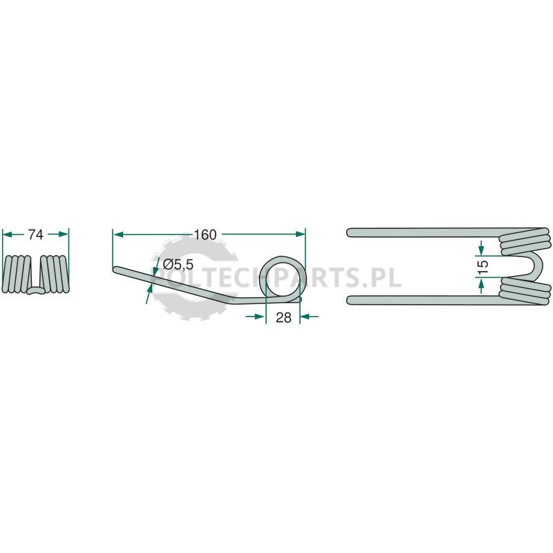 Palec podbieracza - 525938040.3/10 - Sklep rolniczy PoltechParts