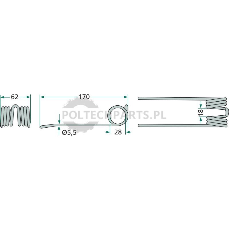 Palec podbieracza - 52506296285/10 - Sklep rolniczy PoltechParts