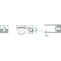 Palec podbieracza - 525938158.0/10 - Sklep rolniczy PoltechParts