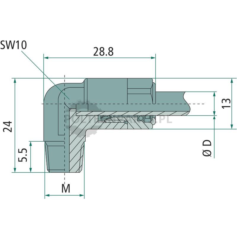 Kolanko wtykowe | poltechparts.pl