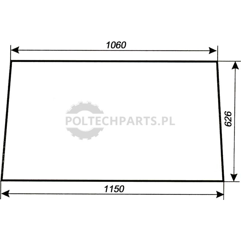 Szyba tylna | poltechparts.pl