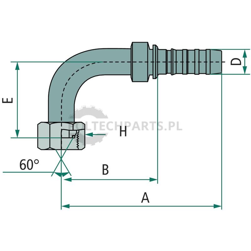 PNB 12 DK0R 1/2" 90° | poltechparts.pl