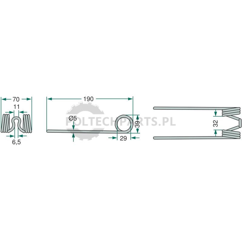 Palec podbieracza - 5250940522900/10 - Sklep rolniczy PoltechParts
