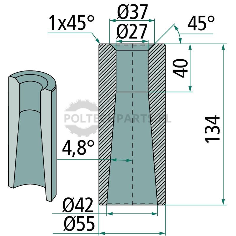 Tuleja do przyspawania | poltechparts.pl