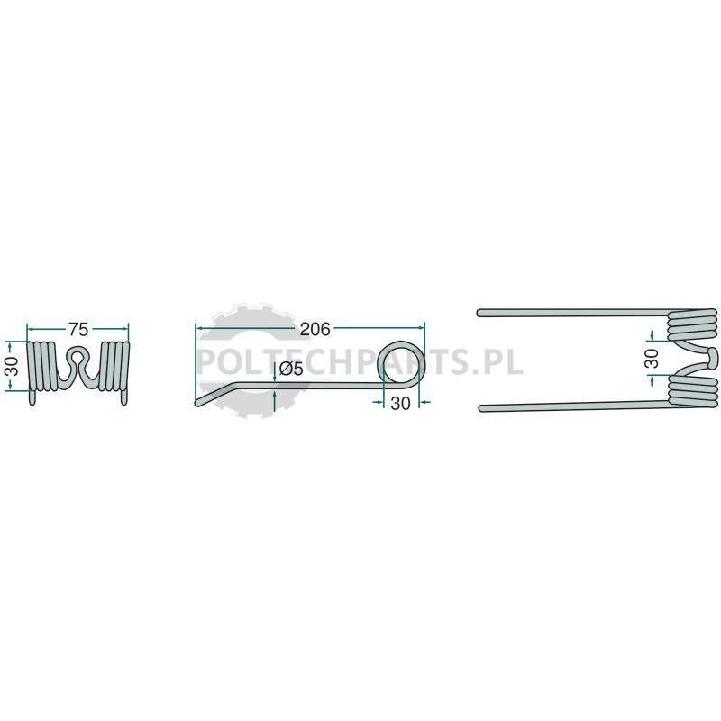 Palec podbieracza - 5258072970/10 - Sklep rolniczy PoltechParts