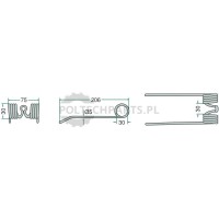 Palec podbieracza - 5258072970/10 - Sklep rolniczy PoltechParts
