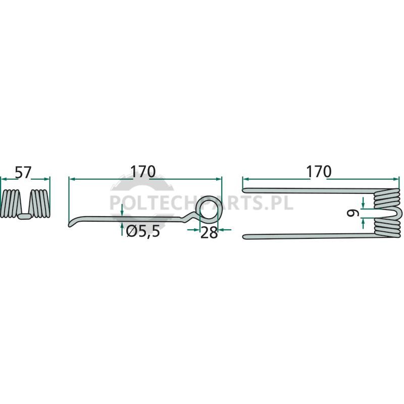 Palec podbieracza - 52502-128199/10 - Sklep rolniczy PoltechParts