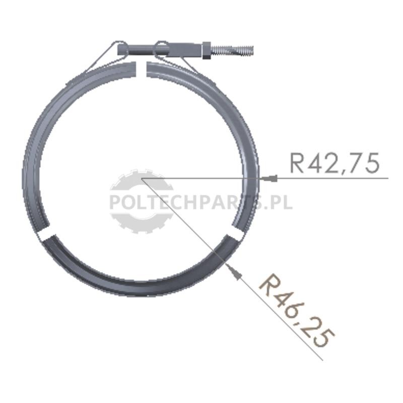 Opaska zaciskowa - 23815AGT0795 - Sklep rolniczy PoltechParts