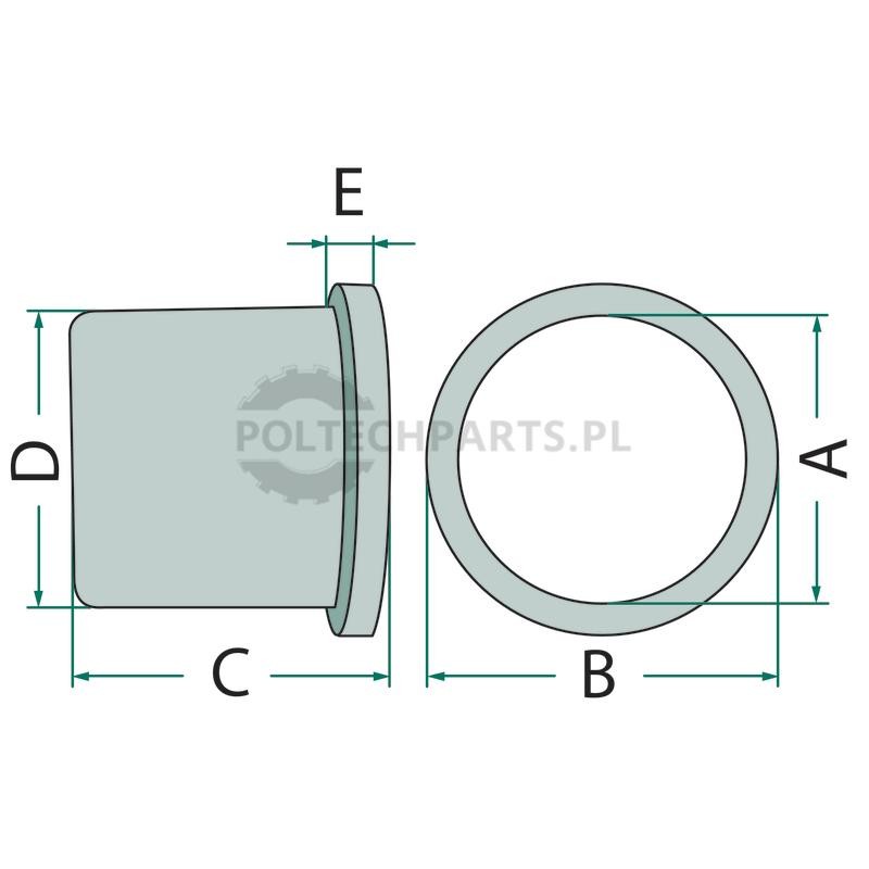 Tuleja 50/33 mm | poltechparts.pl