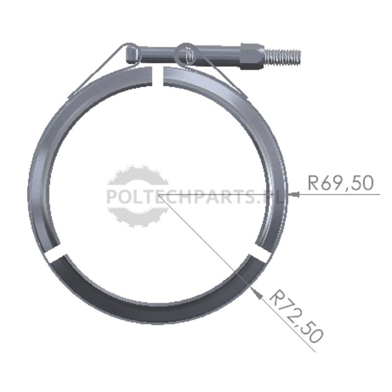 Opaska zaciskowa - 23815AGT0800 - Sklep rolniczy PoltechParts