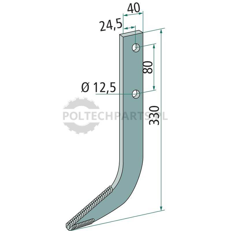 Hak glebogryzarki - 180RUS-03 - Sklep rolniczy PoltechParts