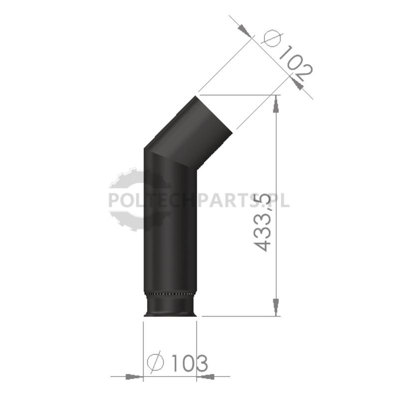 Rura wydechowa - 23815AGT0014 - Sklep rolniczy PoltechParts