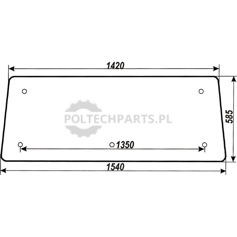 Szyba tylna | poltechparts.pl