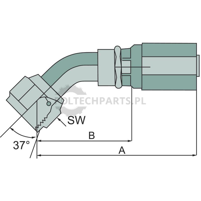 PNE 16 DKJ 1,1/16" 45° | poltechparts.pl