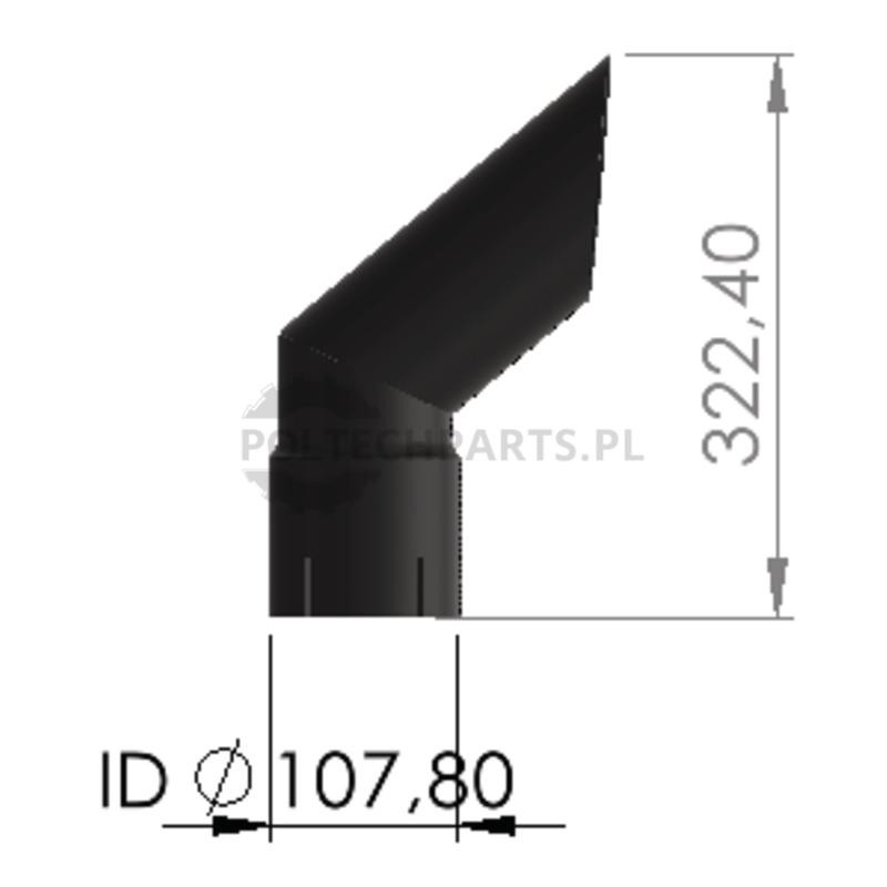 Rura wydechowa - 23815AGT0022 - Sklep rolniczy PoltechParts