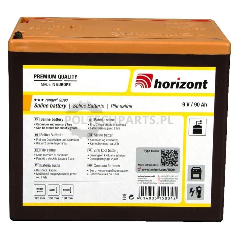 9 V Zinkkohle-Batterie | poltechparts.pl