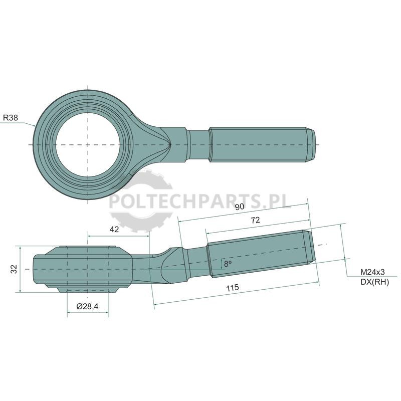 Gewindespindel - 19189981 - Sklep rolniczy PoltechParts