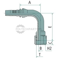 PN 20 ORFS 1.3/16" 90° IL | poltechparts.pl