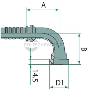 PN 25 SFS-CAT 1,1/4" 90° DS
