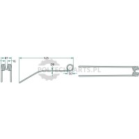 Palec zgrabiarki pokosowej - 5259536290/10 - Sklep rolniczy PoltechParts