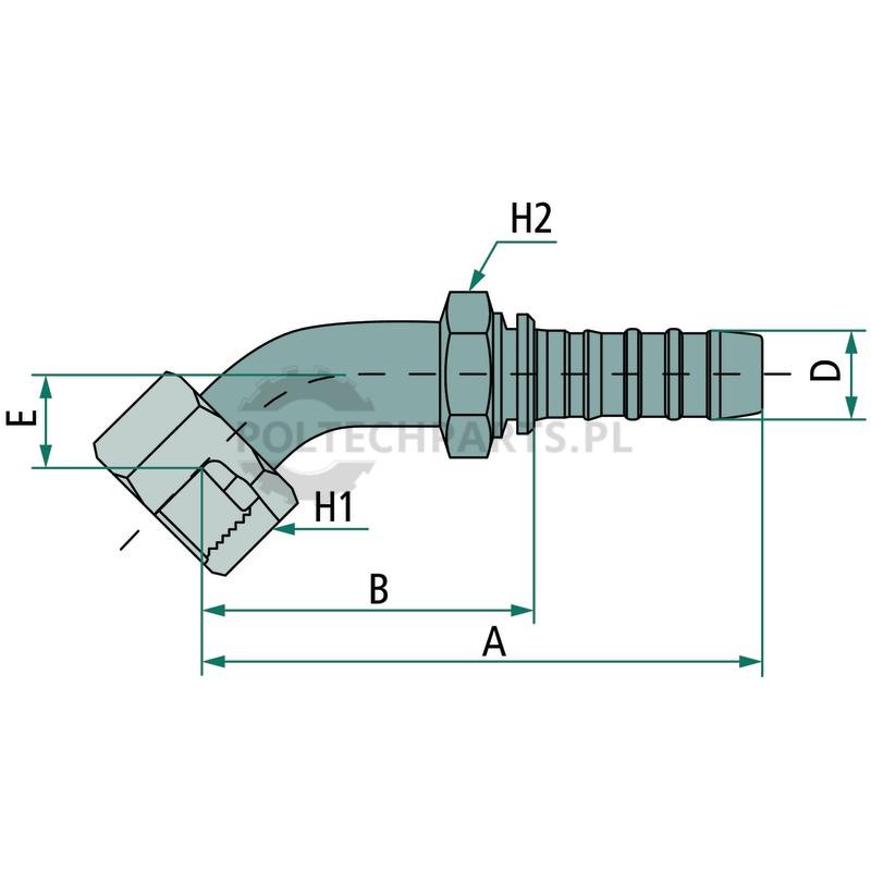 PNB 20 DKORFS 1 3/16" 45°S | poltechparts.pl