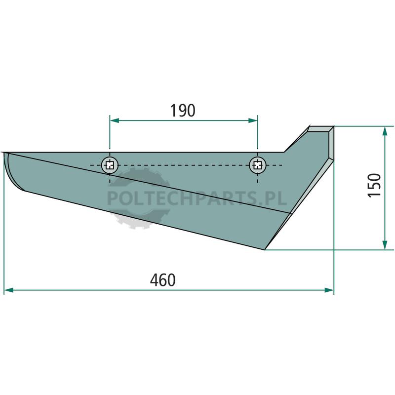 Lemiesz wyorywacza - 18034-801L - Sklep rolniczy PoltechParts