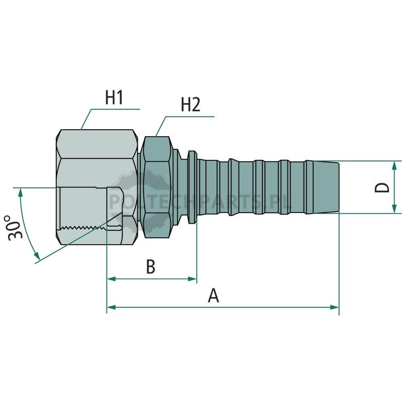 PNB 12 JIS-KMSU M22x1,5 | poltechparts.pl