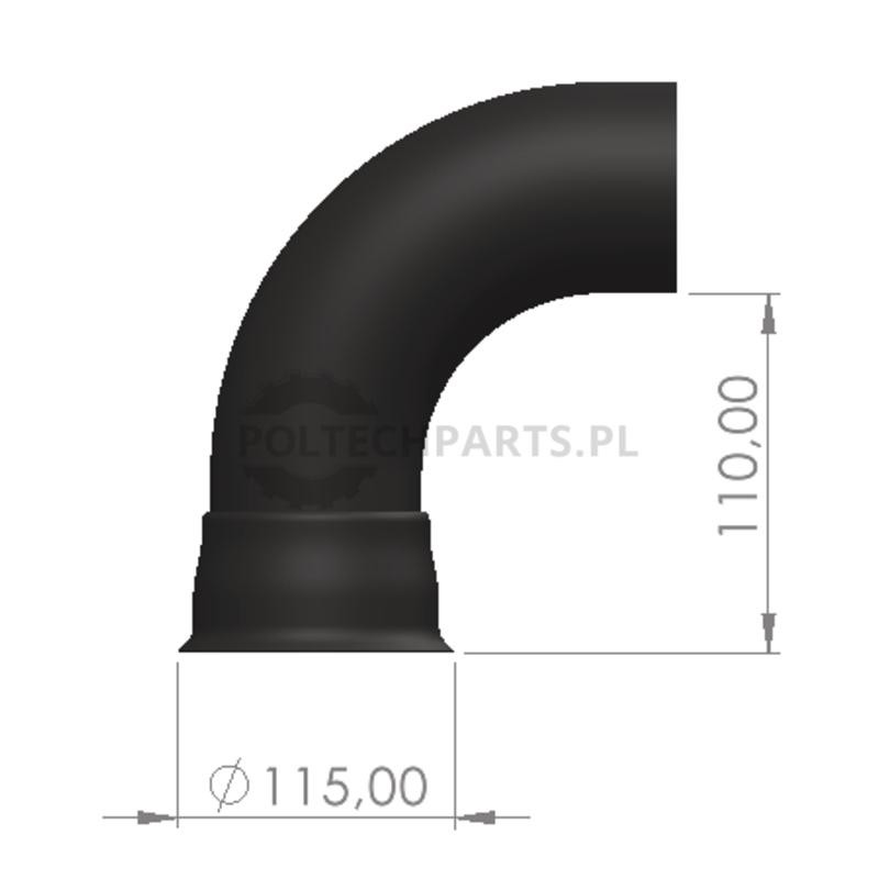 Rura wydechowa - 23815AGT0104 - Sklep rolniczy PoltechParts