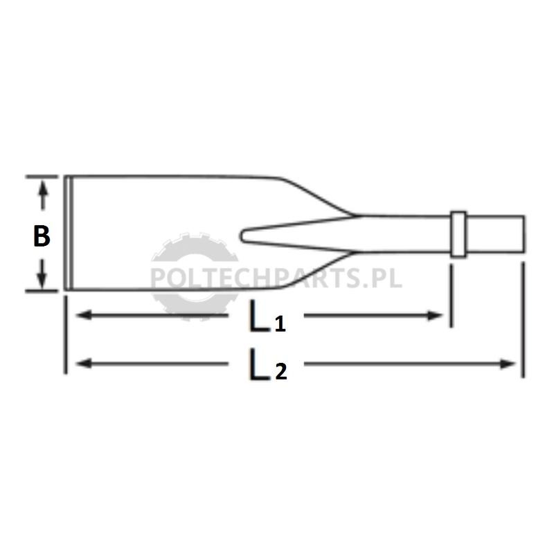 Moil point Hex 32 x 160 mm | poltechparts.pl