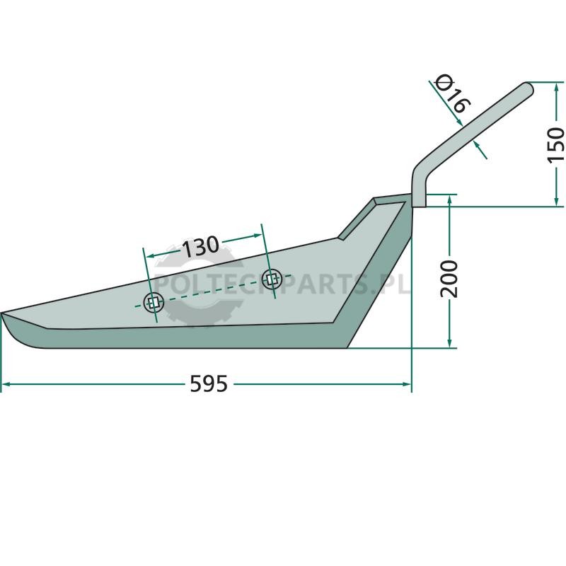 Lemiesz wyorywacza - 18034-GLL-03L - Sklep rolniczy PoltechParts