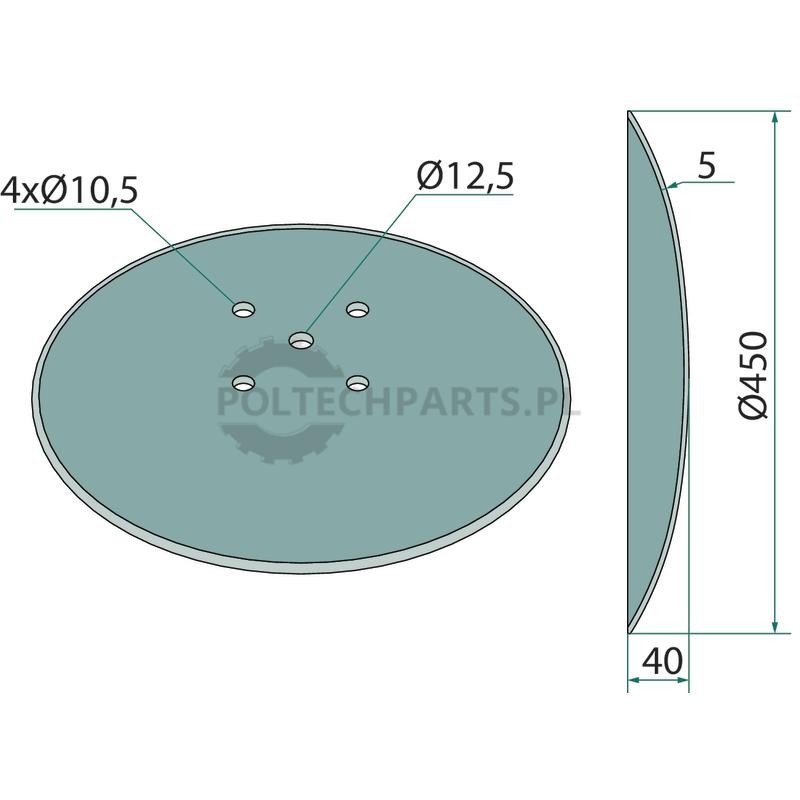 Talerz - 12349877 - Sklep rolniczy PoltechParts