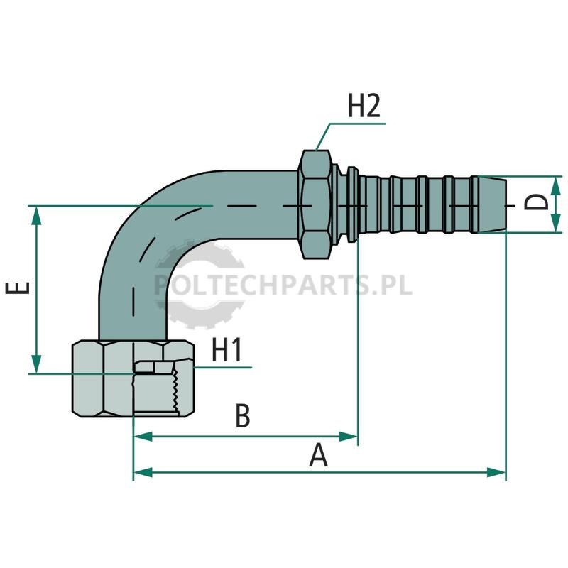 PNB 25 DKORFS 1 7/16" 90°M | poltechparts.pl