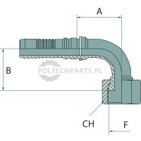 PN 25 DKORF 1 11/16" 90° IL | poltechparts.pl