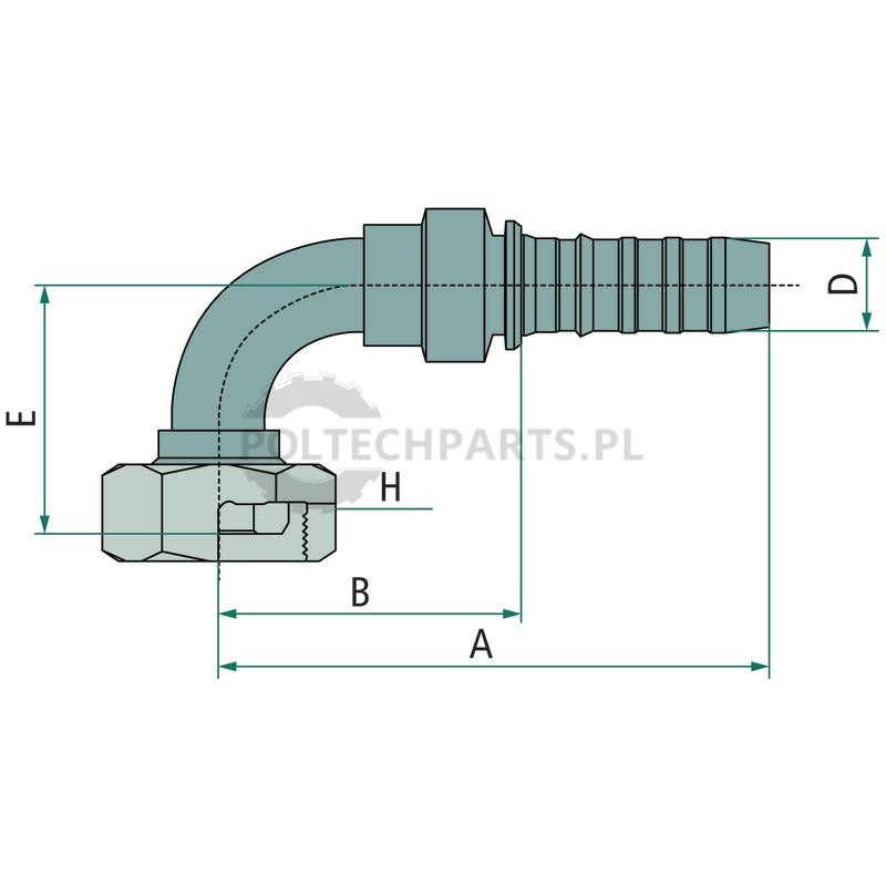 PNB 16 DKF M30x 1,5 90° | poltechparts.pl