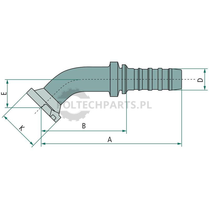 PNB 25 SFL 1 1/4" 45°M | poltechparts.pl