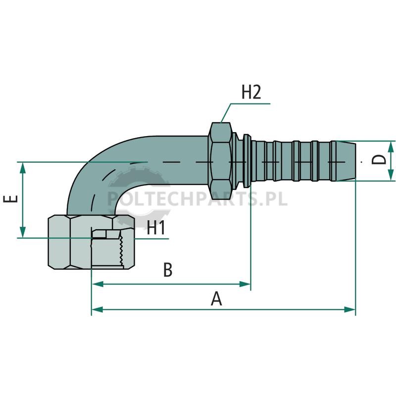PNB 12 DKORFS 1 3/16" 90°S | poltechparts.pl