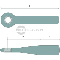 Ucho zaczepu | poltechparts.pl