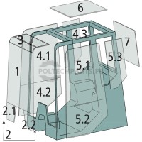 Szyba drzwi dolna przednia - 65015S10333 - Sklep rolniczy PoltechParts