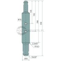 Unterlenkerbolzen Kat. III - 18440450 - Sklep rolniczy PoltechParts