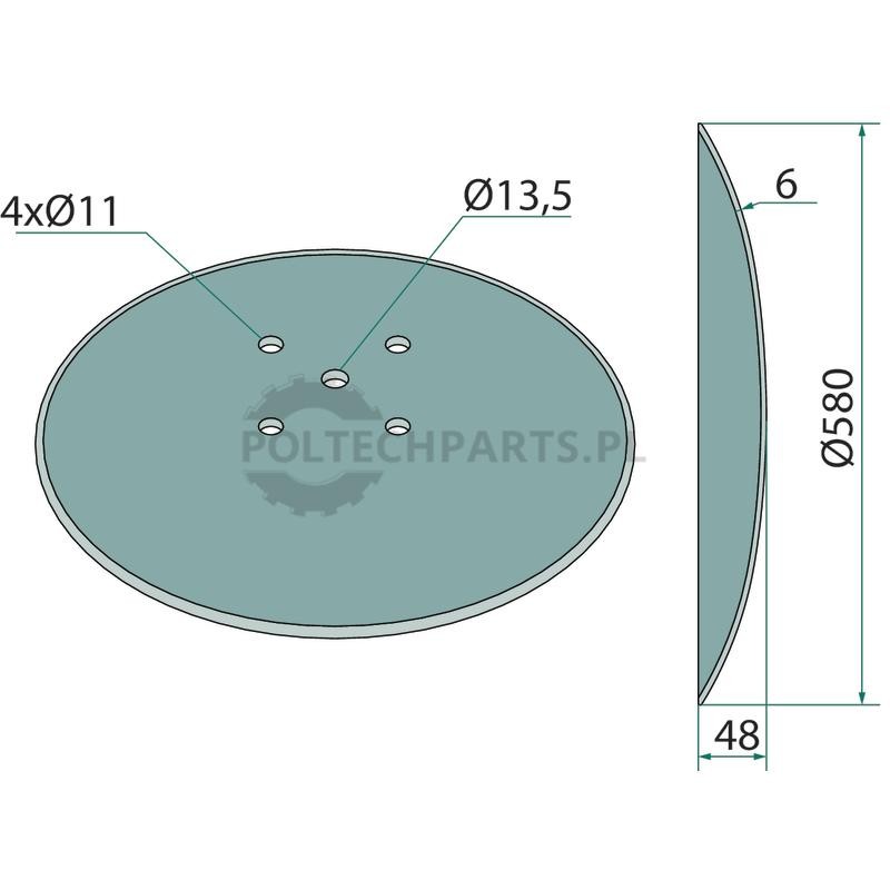 Talerz - 12266871 - Sklep rolniczy PoltechParts