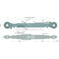 Mechanischer Oberlenker - 19310948 - Sklep rolniczy PoltechParts
