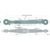 Mechanischer Oberlenker - 19330186 - Sklep rolniczy PoltechParts